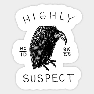 Highly Suspect Band Sticker